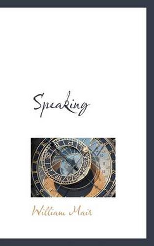 Cover image for Speaking