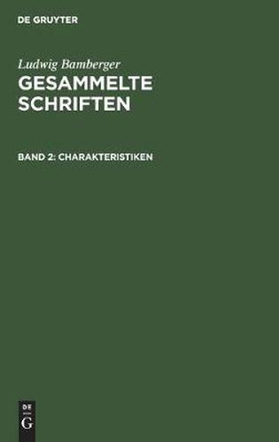 Cover image for Charakteristiken