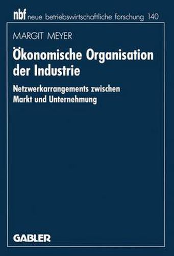 Cover image for Okonomische Organisation der Industrie