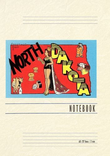 Cover image for Vintage Lined Notebook Greetings from North Dakota