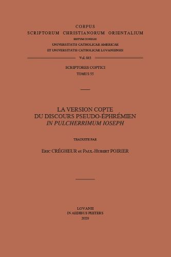 Cover image for La version copte du discours pseudo-ephremien In pulcherrimum Ioseph: V.