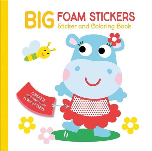 Cover image for Big Foam Stickers: Sticker & Coloring Book (Hippo & Friends)