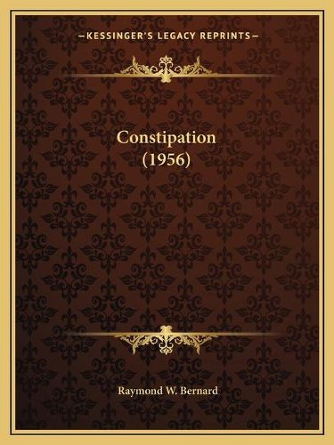 Cover image for Constipation (1956)