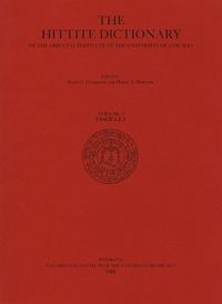 Cover image for Hittite Dictionary of the Oriental Institute of the University of Chicago Volume L-N, fascicle 2 (-ma to miyahuwant-)