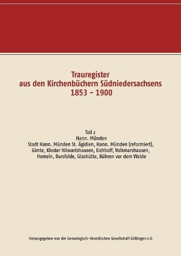 Trauregister aus den Kirchenbuchern Sudniedersachsens 1853 - 1900