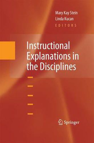 Cover image for Instructional Explanations in the Disciplines