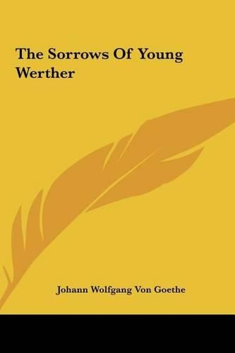 Cover image for The Sorrows of Young Werther