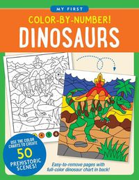 Cover image for Color-By-Number! Dinosaurs