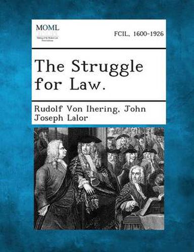 Cover image for The Struggle for Law.