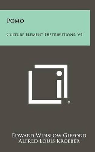 Pomo: Culture Element Distributions, V4