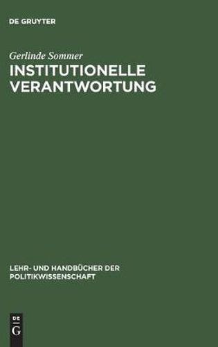 Cover image for Institutionelle Verantwortung