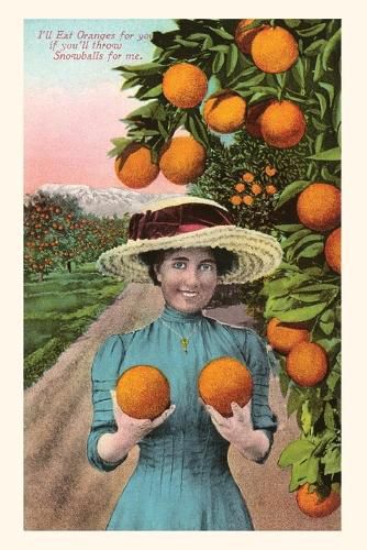 Cover image for The Vintage Journal Woman Holding Oranges,