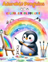 Cover image for Adorable Penguins - Coloring Book for Kids - Creative Scenes of Joyful and Playful Penguins - Perfect Gift for Children