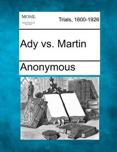 Cover image for Ady vs. Martin