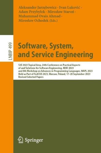 Cover image for Software, System, and Service Engineering
