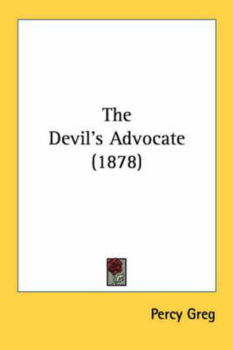 Cover image for The Devil's Advocate (1878)