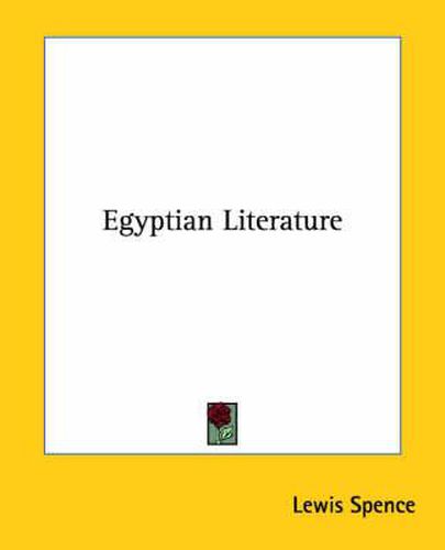 Cover image for Egyptian Literature