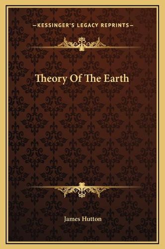 Cover image for Theory of the Earth