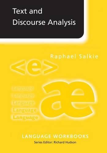 Cover image for Text and Discourse Analysis