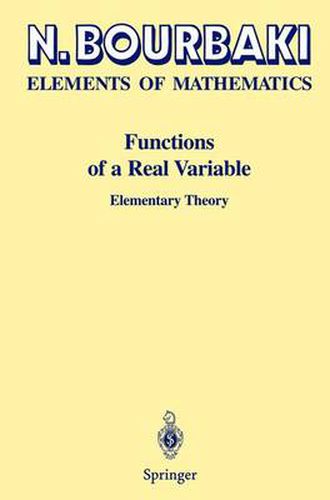 Cover image for Functions of a Real Variable: Elementary Theory