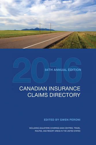 Cover image for Canadian Insurance Claims Directory 2016