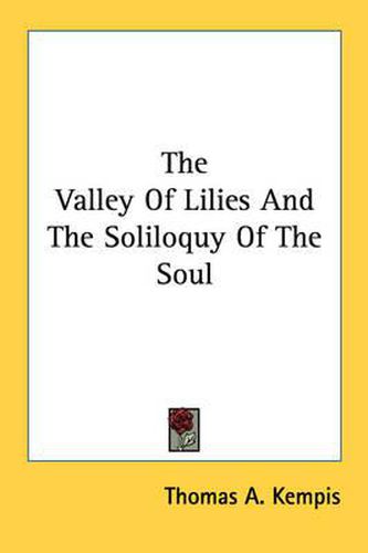 Cover image for The Valley of Lilies and the Soliloquy of the Soul