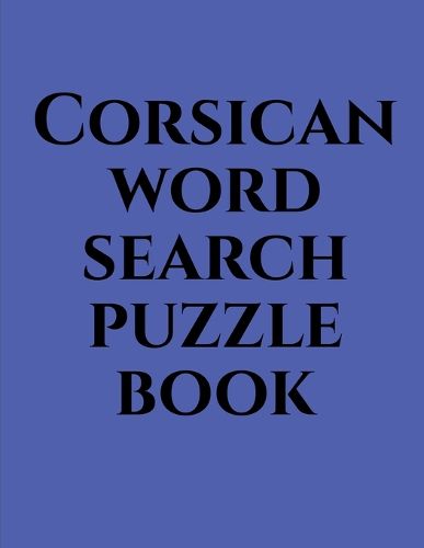 Cover image for Corsican word search puzzle book