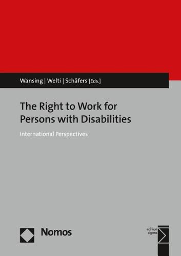 Cover image for The Right to Work for Persons with Disabilities: International Perspectives