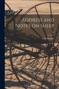 Cover image for Address and Notes on Sheep; 30