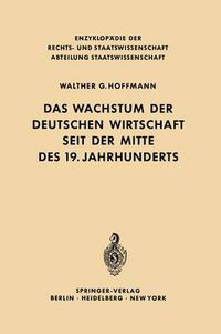 Cover image for Das Wachstum der deutschen Wirtschaft seit der Mitte des 19. Jahrhunderts