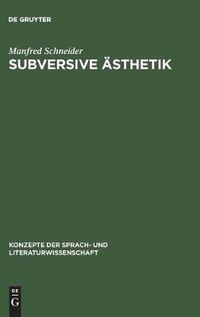 Cover image for Subversive AEsthetik