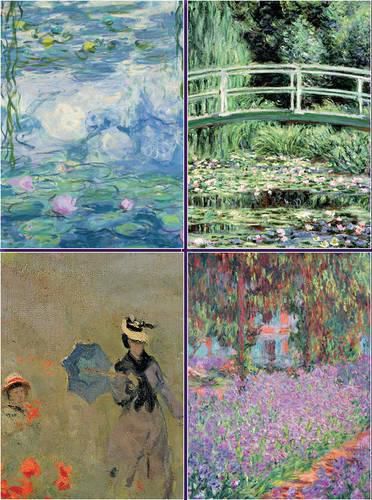 Cover image for Set of Four Magnetic Notepads: Monet: A Collection of Handy Notepads with Easy Magnetic Fastening, Contained Within a Decorative Box