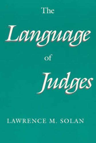 Cover image for The Language of Judges