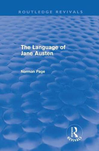 Cover image for The Language of Jane Austen