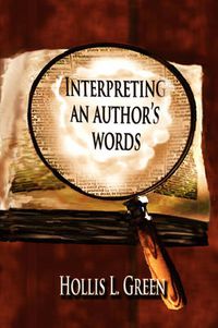 Cover image for Interpertiing An Author's Words
