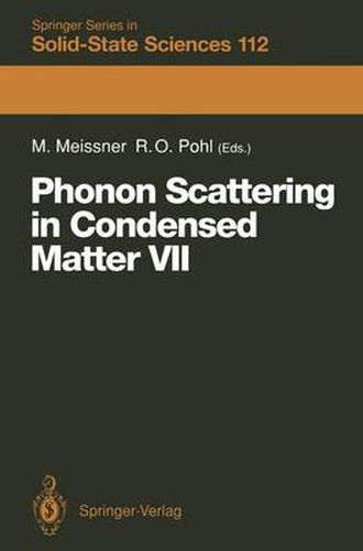 Cover image for Phonon Scattering in Condensed Matter VII: Proceedings of the Seventh International Conference, Cornell University, Ithaca, New York, August 3-7, 1992