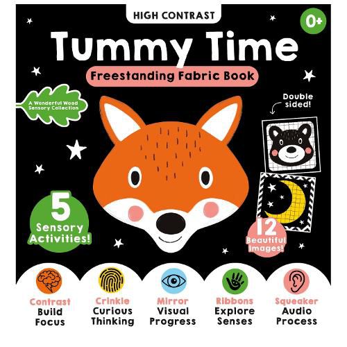 Cover image for A Wonderful Wood Tummy Time Sensory Rag Book