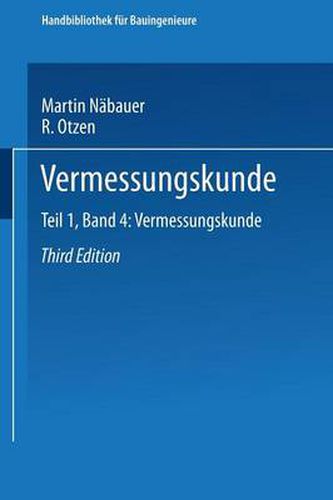 Cover image for Vermessungskunde