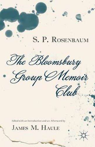Cover image for The Bloomsbury Group Memoir Club