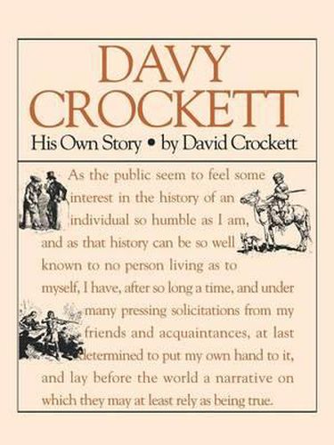 Cover image for Davy Crockett: His True Story