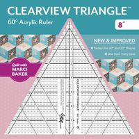 Cover image for Clearview Triangle (TM) 60 degrees Acrylic Ruler 8"