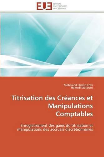 Cover image for Titrisation des creances et manipulations comptables