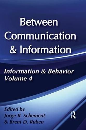 Cover image for Between Communication and Information