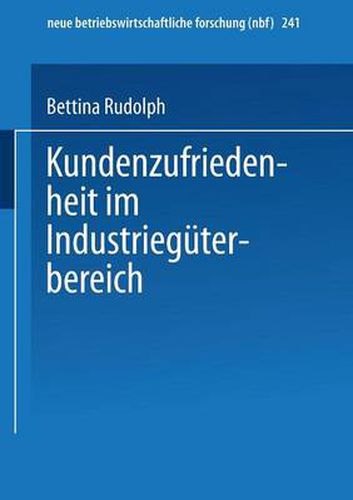 Cover image for Kundenzufriedenheit Im Industrieguterbereich