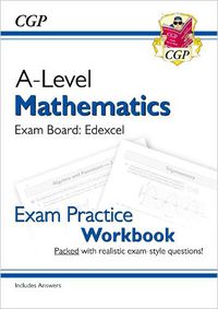 Cover image for New A-Level Maths Edexcel Exam Practice Workbook (includes Answers)