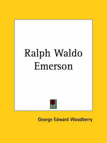 Cover image for Ralph Waldo Emerson (1907)