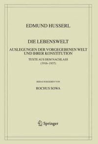 Cover image for Die Lebenswelt: Auslegungen der vorgegebenen Welt und ihrer Konstitution.