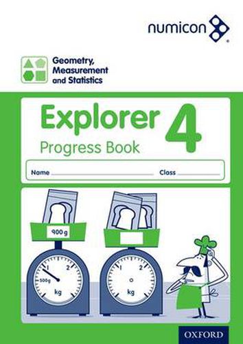 Cover image for Numicon: Geometry, Measurement and Statistics 4 Explorer Progress Book