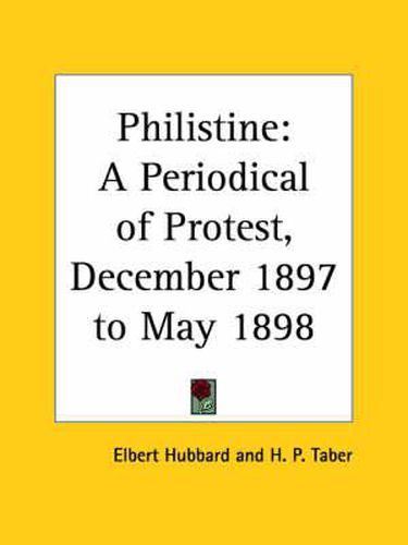 Cover image for Philistine: A Periodical of Protest Vol. 6 (1898)