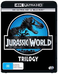 Cover image for Jurassic World / Jurassic World - Fallen Kingdom / Jurassic World - Dominion | Blu-ray + UHD : 3 Movie Franchise Pack